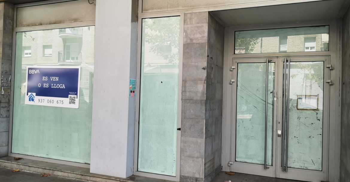 Oficina bancària tancada